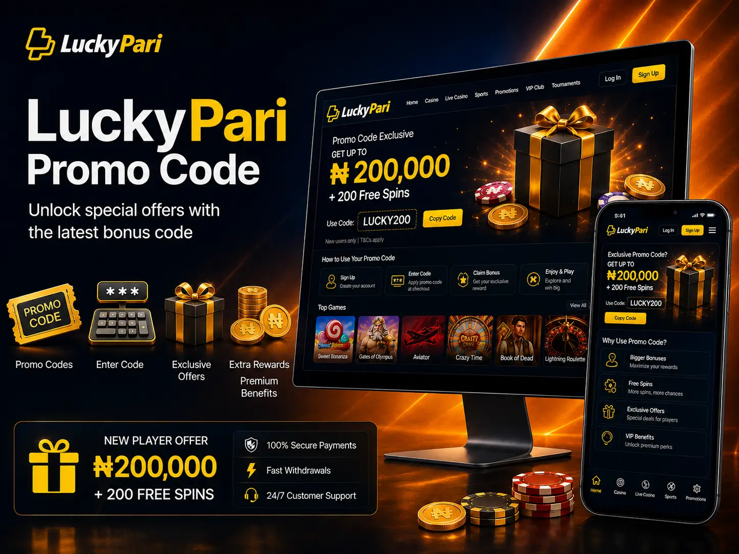 LuckyPari Promo Code