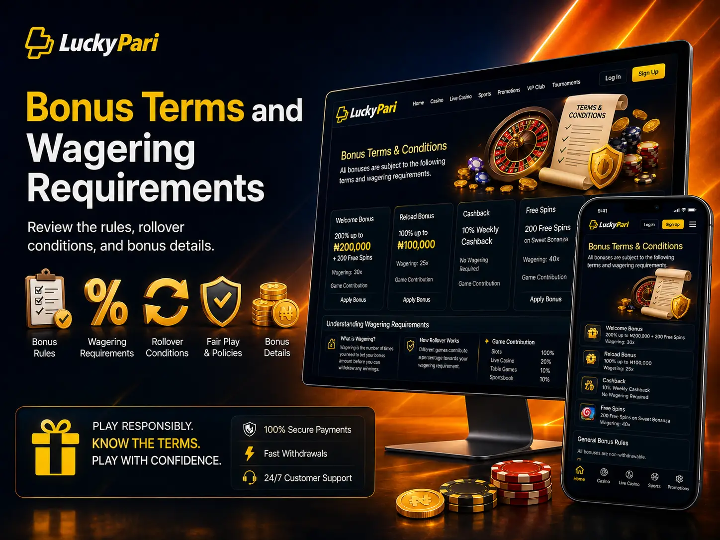 Bonus Terms and Wagering Requirements